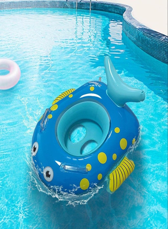 VDHJA Swimming Pool Float Ring Tubes Cartoon Fish Cute Tube for Kids Floating Design Inflatable Waterproof Swim Ring with Toddler Beating Swim Rings Funny Beach Party Toys - Image 5